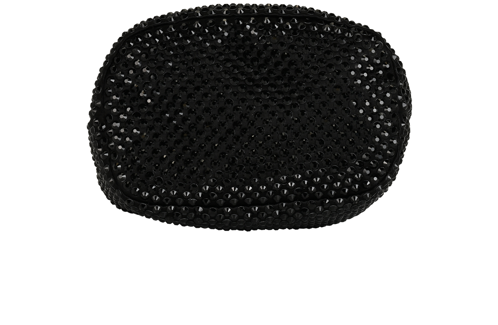 Crystal Bucket Bag, &pound;1,200, Handbags, Black, Crystal/Silk/Viscose, Top view